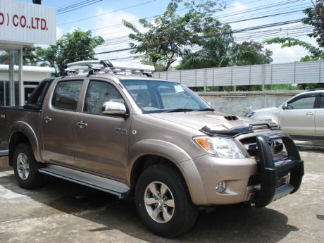 new Toyota Hilux Vigo Double Cab with A-bar at Thailand's top Toyota Hilux Vigo dealer Jim Autos Thailand